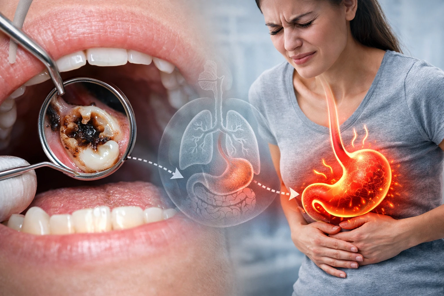 Las caries pueden provocar problemas estomacales: qu&eacute; relaci&oacute;n existe realmente