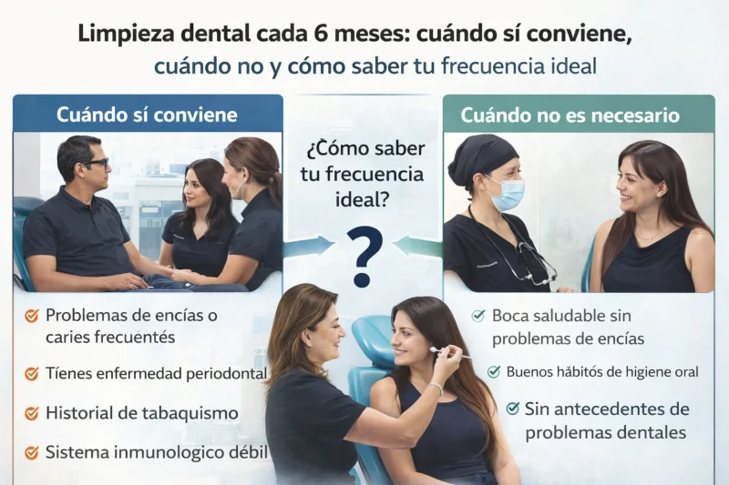 Limpieza dental cada 6 meses: cu&aacute;ndo s&iacute; conviene, cu&aacute;ndo no y c&oacute;mo saber tu frecuencia ideal