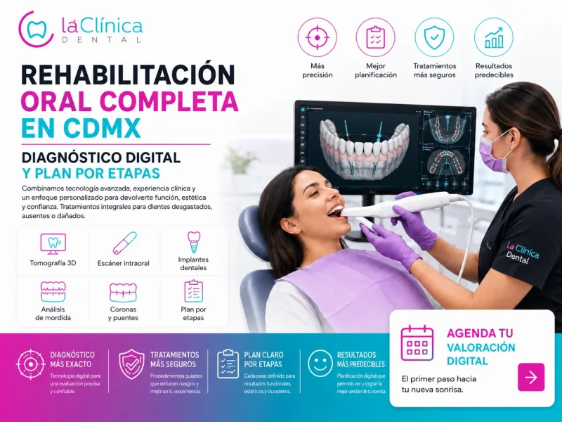 Rehabilitación oral completa en CDMX - la Clínica Dental
