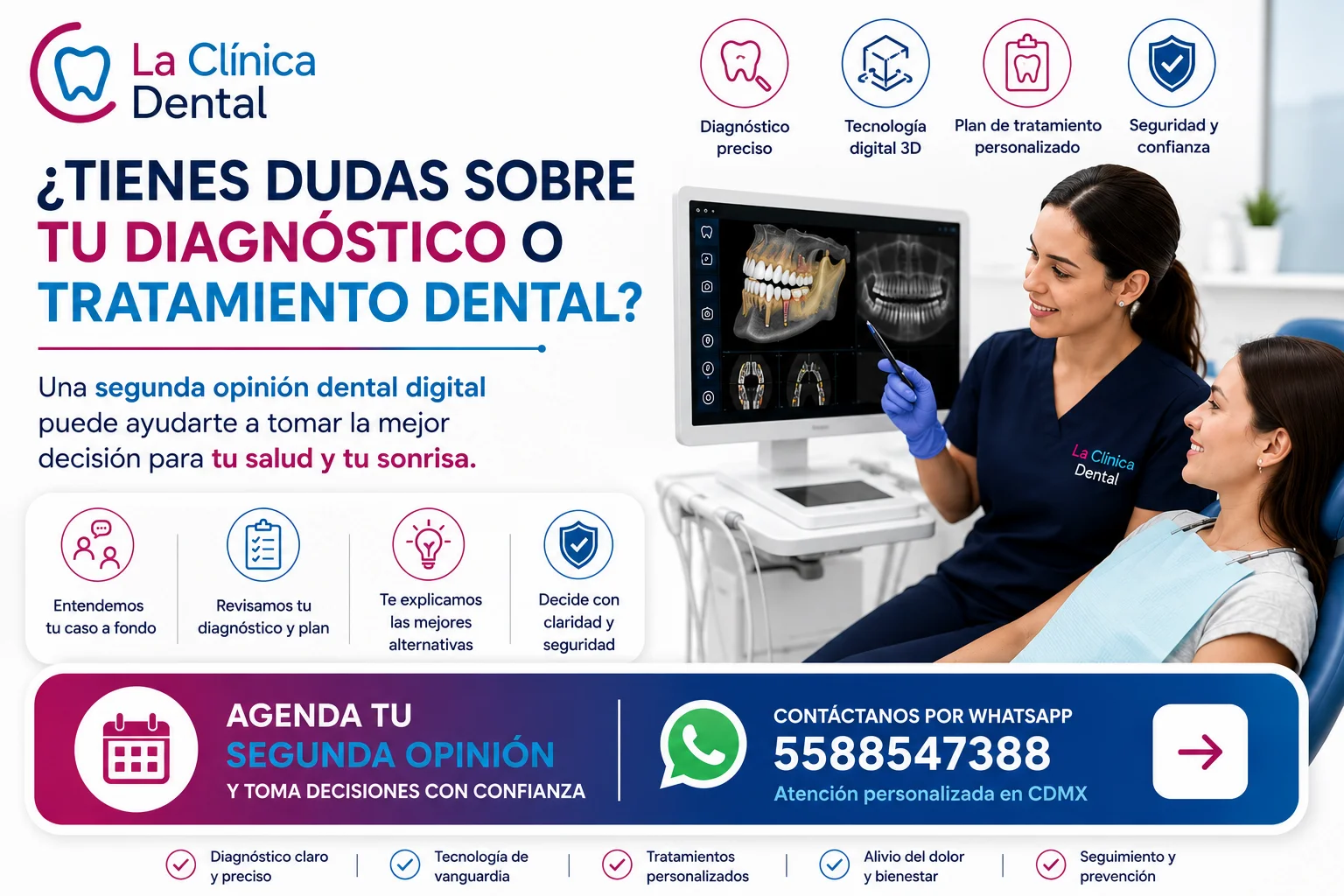 Segunda opini&oacute;n dental digital en CDMX para implantes, coronas y rehabilitaci&oacute;n oral
